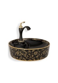 Resim Eva Banyo Lena E-4043S Tezgah Üstü Porselen Lavabo 