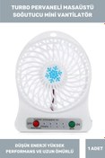 Resim Thriftbuds Özel Üretim Usb Şarjlı Sessiz 3 Kademeli Taşınabilir Mini Fan Soğutucu Pervaneli Küçük Vantilatör 
