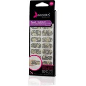 Resim Storemax Nascita Siyah Altın Çiçek Desenli Yapıştırma Oje (20'li) 