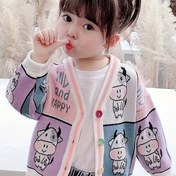 Resim Kızlar için Hırka Kazak Baskı Rastgele Kesilmiş Yeni Bahar ve Sonbahar Batı Stili Ceket 1 Kore Versiyonu 3 Kız Dikişli Kazaklar Sonbahar Giyimi 