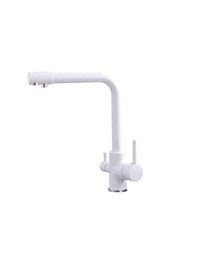 Resim Entrend Arıtmalı Musluk - Beyaz Arıtmalı Evye Bataryası Diğer 