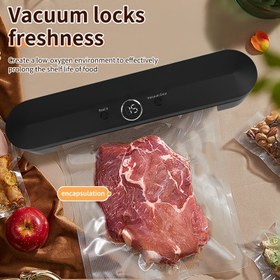 Resim YENİ TAG Tam otomatik vakumlama makinesi - gıda, et ve atıştırmalıklar için mükemmel saklama çözümü, 10 adet vakum torbası dahil, 220-240V, Cadılar Bayramı, Noel, Kadınlar Günü, Yılbaşı, Anneler Günü için en iyi hediye seçeneği 