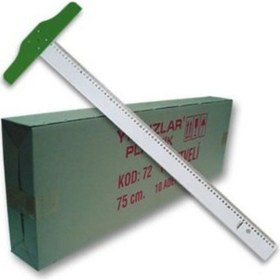 Resim Yıldızlar Plastik T Cetveli 75 Cm Çok Renkli 