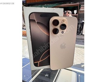 Resim Apple iPhone 16 Pro İkinci El YD | 128 GB | Çöl Titanyum 