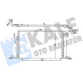 Resim Kale 358450 - 345215 Klima Kondenseri 306 96 535 343x16 Oto.-mek 