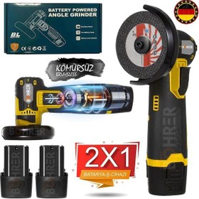 Resim Böhrer HB0239T Mini Akülü Açılı Taşlama Demir Kesme Makinesi 