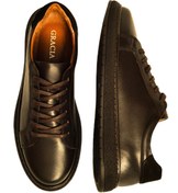 Resim ALTA GRACIA Erkek Siyah Sneakers Hakiki Deri Ayakkabı Rahat Tabanlı Günlük Ofis Ortopedik Kaymaz Okul Casual Şık 