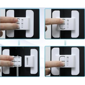 Resim Privo 4 Adet Buzdolabı Çekmece Dolap Kapak Çocuk Kilidi Bebek Güvenlik Koruma Seti 