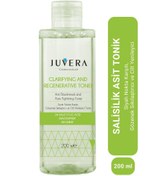 Resim Juvera cosmeceuticals salisilik asit içerikli siyah nokta karşıtı ve gözenek sıkılaştırıcı yenileyici tonik 200ml 