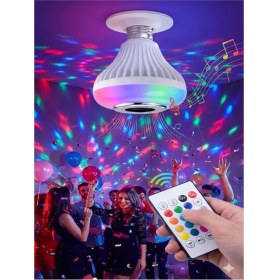 Resim LTG Nova Bluetooth Rgb LED Hoparlörlü Akıllı Ampul - Renkli Müzikli Lamba ve Kumanda 
