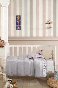 Resim Elart Fancy Bebek Yorgan (150x100 cm) Gri - Gri 