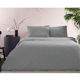 Resim Taç Ranforce Basic Queen Size Nevresim Takımı Gri 000000001000049323 Gri 