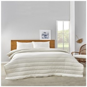 Resim Taç Cosy Penye Çift Kişilik Yorgan Beyaz 