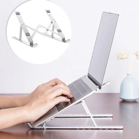 Resim Rvr Ayarlanabilir Dizüstü Destek Tabanı Tamamen Katlanabilir Taşınabilir Laptop Yükseltici () 