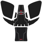 Resim GP Kompozit Piaggio Beverly 400 S 2021-2023 Uyumlu Tank Pad Seti Karbon 