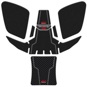 Resim GP Kompozit Piaggio Beverly 400 S 2021-2023 Uyumlu Tank Pad Seti Karbon 