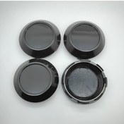 Resim Dashanshop 4'lü Siyah Abs Jant Kapakları Seti - Çeşitli Araç Modelleri İçin Snap-ın Tekerlek Kapakları 