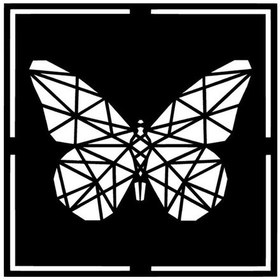 Resim Geometrik Kelebek Sticker Oto-motor-laptop-duvar-dekor 20 X 20 Cm 