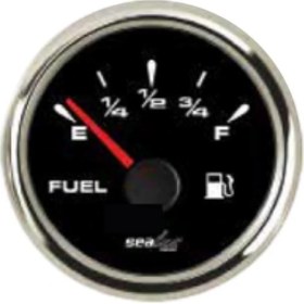 Resim Sealux Yakıt Seviye Göstergesi 12V/24V 0-190 Ohm - Siyah 
