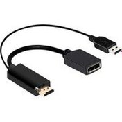 Resim 4K USB Powered HDMI Uyumlu Erkek Dp Ekran Bağlantı Noktası Kadın Dönüştürücü Adaptörü Cihazları | HDMI Kabloları (Yurt Dışından) 