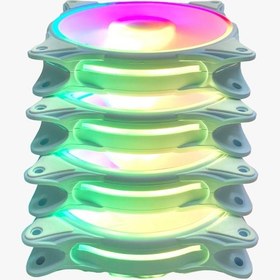 Resim Gameforce Wcore Beyaz 4x120mm Argb Kasa Fanı 