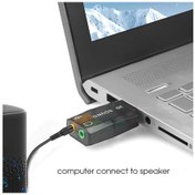 Resim Usb Ses Kartı Harici Mini Ses Kartı Usb 3.5mm Arayüzü Stereo Ses Adaptörü Win 7 7.1 Channel 