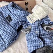 Resim Sıcak Peluş Dolgulu Küçük Köpek & Kedi Ceketi - Yaka ve Uçan Kollu Süslemeli Yelek, Düğme Kapama, X-Küçük Irklar (Chihuahua, Pomeranian) İçin - Kış/İlkbahar/Sonbahar Dış Giyim (Hayır) 