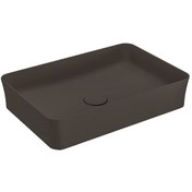 Resim Bocchi Slim Line Dikdörtgen Lavabo 55 x 38 CM Mat Kahve 