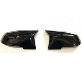 Resim BMW 2 Serisi İçin Uyumlu F22 Yarasa Ayna Kapağı Piano Black 2013+ 