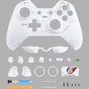 Resim Xbox One Elite Controller Model 1698 için Ön Muhafaza Yedek Stafield Sınırlı Sayıda Kabuk Tam Düğme Seti Dahil ABXY Görünüm Menüsü Profil Anahtarı Düğmeleri ve LB RB LT RT Tampon ve Aceent Yüzükleri 