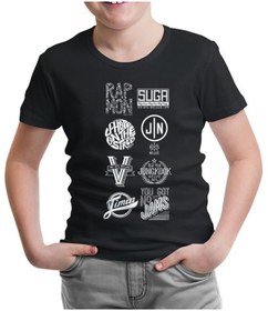 Resim Bts - Logo Siyah Çocuk Tshirt 