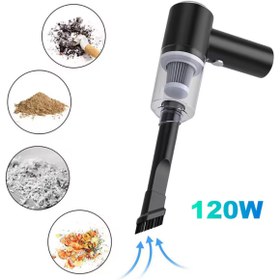 Resim Genel Markalar Nanopro Mini Emiş Gücü Araç Içi Süpürge Vakumlu Kablosuz Pratik Mini Araç Süpürgesi 