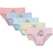 Resim 5'li Kız Çocuk Külot 4112y11 SOMON 