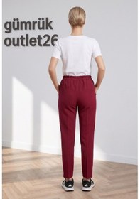 Resim Ipli Pantolon Bordo 