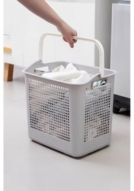 Resim İronika Samba Kirli Temiz Çamaşır Sepeti Çok Amaçlı Oyuncak Sepeti - Latte Latte 