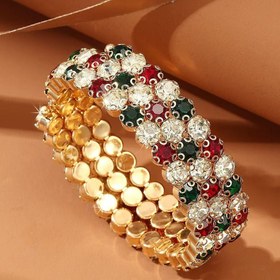 Resim Şık Lüks Bileklik - Klasik Düğün Daveti Parti Hediyesi, Tüm Mevsimler İçin Uygun, Kaplamasız Dayanıklı Tasarım, Düğünler, Galalar ve Özel Etkinlikler İçin - Yıl Boyu Aksesuar 