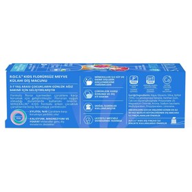 Resim Rocs Kids 3-7 Yaş Meyve Külahı Tadında Florürsüz Çocuk Diş Macunu 45gr 