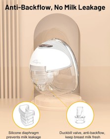 Resim Elektrikli Taşınabilir Göğüs Pompası, 3 Mod, 12 Seviye, LCD Ekran, Sızdırmaz 