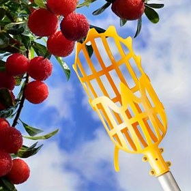 Resim 1 Adet Taşınabilir Meyve Toplama Başlığı, Yardımcı Meyve Toplama Aracı / Boş Meyve Toplayıcı / Meyve Bahçesi Toplama Aracı / Çiftlik Meyve Bahçesi Bahçe Aracı 