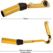 Resim Jokmae Araç Anti-hırsızlık Kilidi: Fren Ve Vites Kol Güvenliği, Ayarlanabilir Çelik Tasarım, 2 Anahtar, Sarı-siyah 