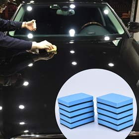 Resim 10 adet Araba Seramik Kaplama Süngeri, Cam Nano Balmumu Kaplama Makinesi Parlatma Ped'i 