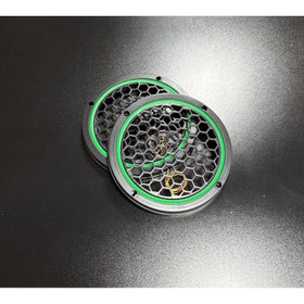 Resim 20cm Yeşil Neon Işıklı Hoparlör ve Midrange Kapağı 1Takım (2adet) Vidalanabilir 