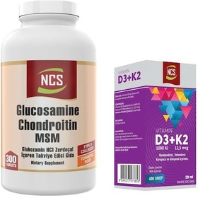 Resim Ncs Glucosamine Collagen Zerdeçal 300 Tablet + Ncs Vitamin D3 K2 