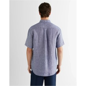 Resim Gant Erkek Mavi Regular Fit Klasik Yaka Keten Gömlek 3250077.401 