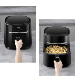 Resim Xiaomi 6 Lt 1500 W 8 Program, Dijital Ekran, Xxl Yağsız Airfryer, Sıcak Hava Fritözü+ Mutfak Tartısı Hediye 