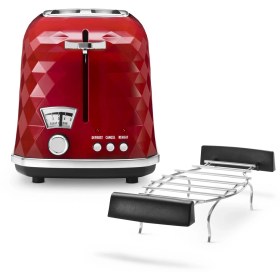 Resim DeLonghi CTJ2103 R FRONT Bianco Ekmek Kızartma Makinesi Kırmızı 
