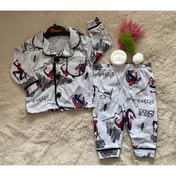 Resim Örümcek Adamlı Erkek Bebek Pijama Takımı 