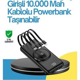 Resim Bfs 10000mah Kablosuz Ve Hızlı Şarj Destekli Powerbank Taşınabilir Şarj Gücü Çok Renkli 