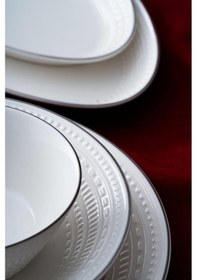 Resim Acar Rienna Silver 6 Kişilik 29 Parça Yemek Takımı Beyaz 