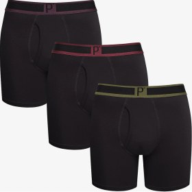 Resim Erkek Pamuklu 3lü Siyah Çok Renkli Boxer 